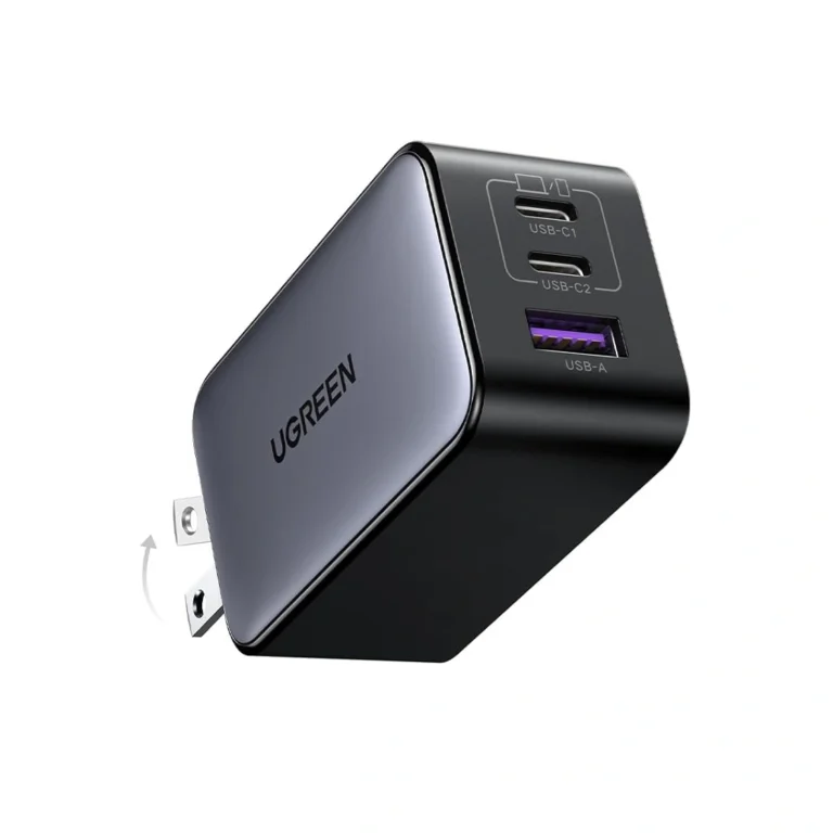 ugreen-nexode-65w-gan-usb-c-wall-charger-3-port-compact-fast-charger-black