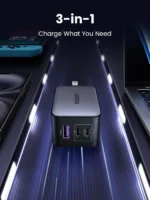 ugreen-nexode-65w-gan-usb-c-wall-charger-3-port-compact-fast-charger-black