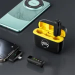 WIWU Wi-WM003 Duo Wireless Mini Microphone with ANC and Dual Lightning Type-C Charging Case