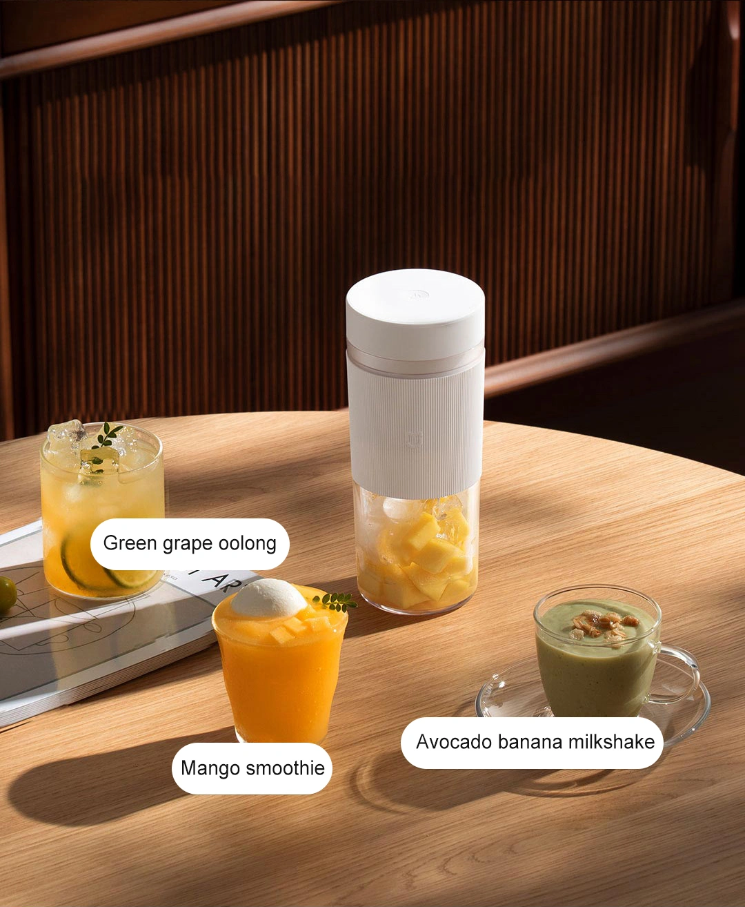 Xiaomi Mijia Portable Juicer Cup 2 300mL Rechargeable Blender Ice Crushing and Automatic Cleaning