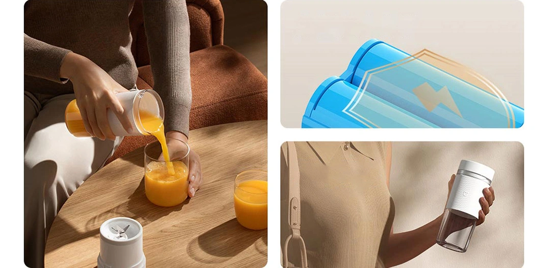Xiaomi Mijia Portable Juicer Cup 2 300mL Rechargeable Blender Ice Crushing and Automatic Cleaning