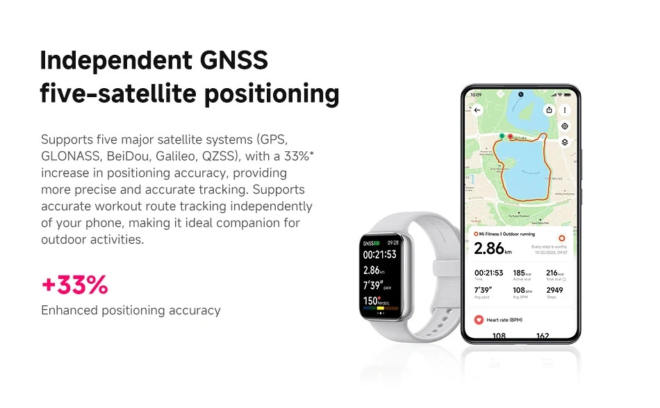 Xiaomi Band 9 Pro 1.74 Inch AMOLED Smart Fitness Tracker with GPS and 150 Sports Modes