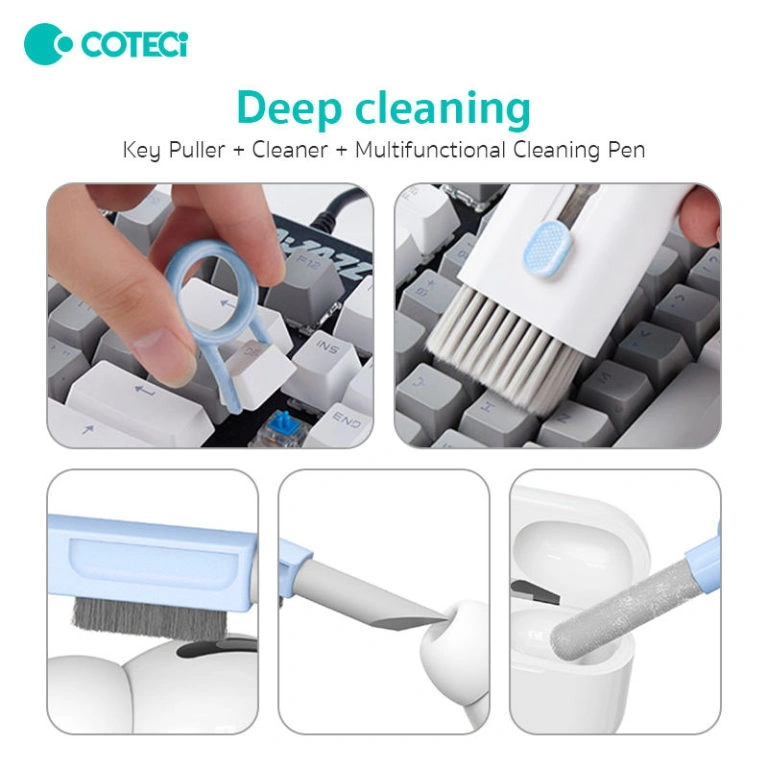 COTECi 8-in-1 Multifunction Cleaning Set for Keyboard Laptop and Mobile Devices Model 75002