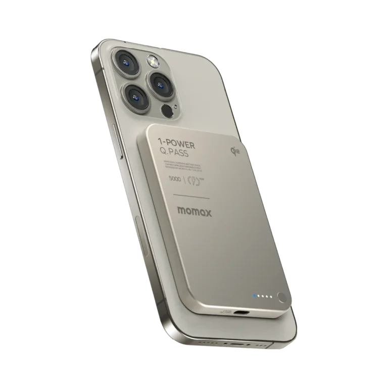 Momax Q.MAG X 5000mAh Magnetic Wireless Power Bank MagSafe Compatible