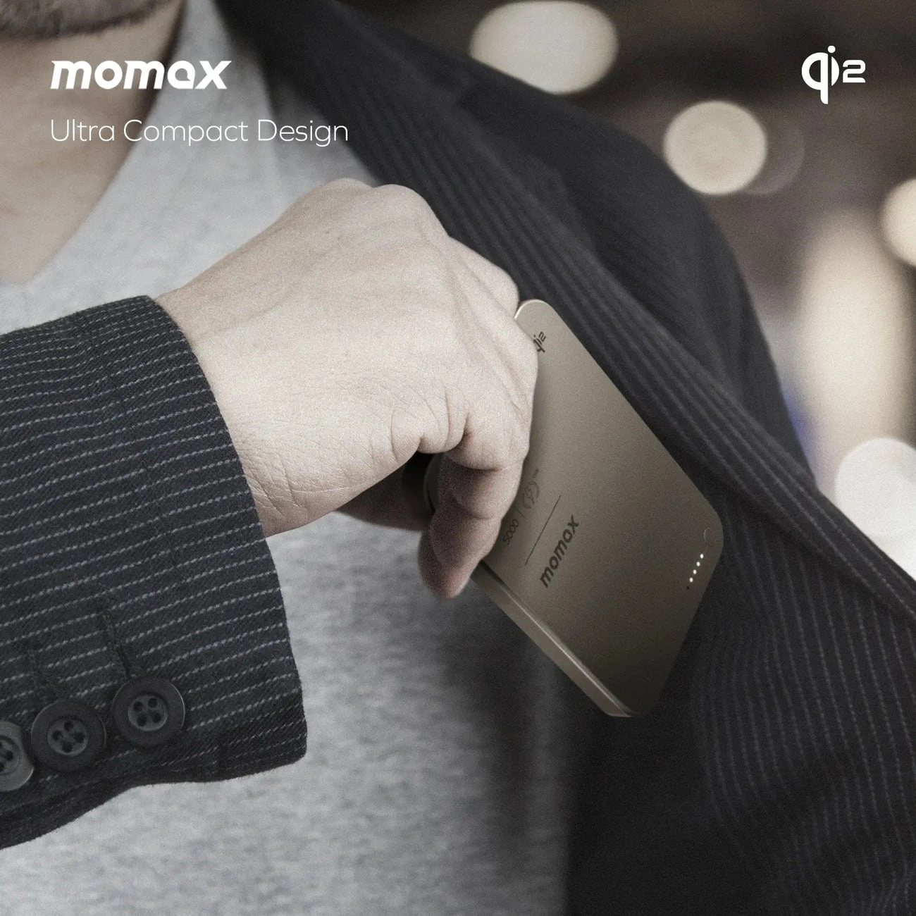 Momax Q.MAG X 5000mAh Magnetic Wireless Power Bank MagSafe Compatible
