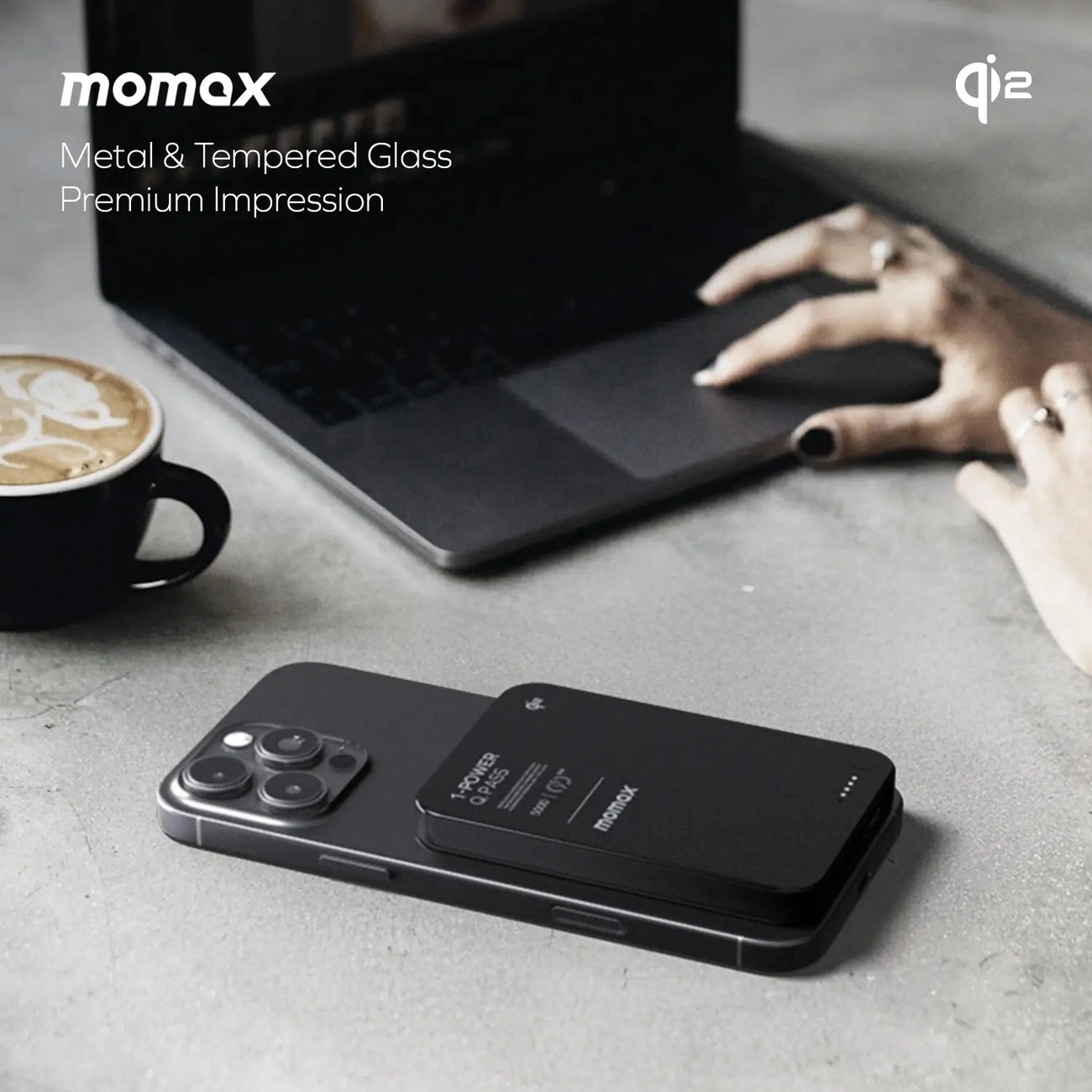 Momax Q.MAG X 5000mAh Magnetic Wireless Power Bank MagSafe Compatible