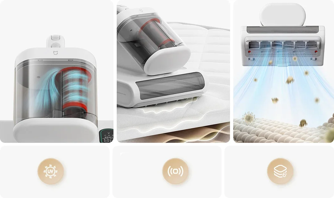 Xiaomi Mijia Mite Remover 2 Pro Dust Mite Vacuum Cleaner with UV Sterilization and Hot Air Drying – E Club Bangladesh