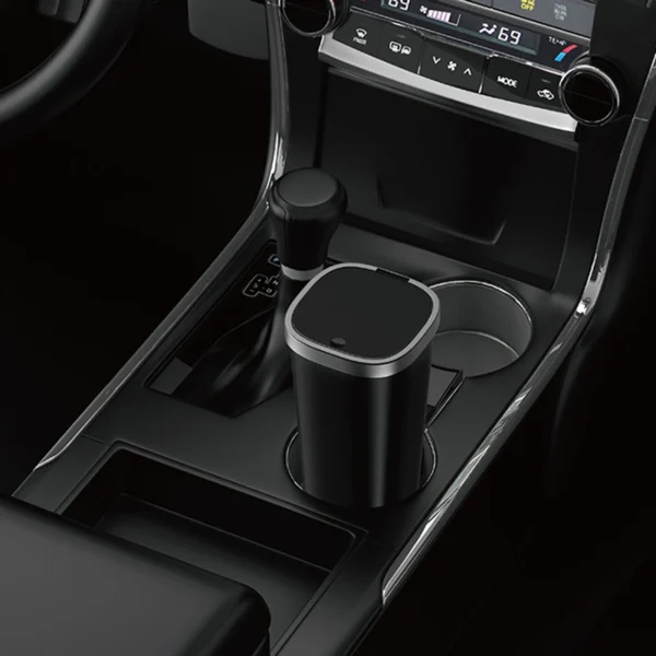 WiWU ergonomic spring cover trash can and CH020 automatic car mini trash bin for home, office, and car use