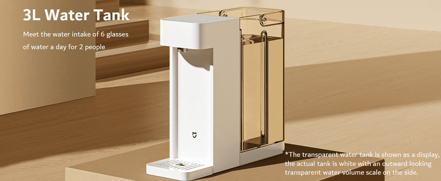Xiaomi MIJIA Instant Hot Water Dispenser S1 3L Electric Kettle with 3s Fast Heating and Adjustable Temperature