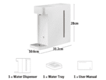 Xiaomi MIJIA Instant Hot Water Dispenser S1 3L Electric Kettle with 3s Fast Heating and Adjustable Temperature