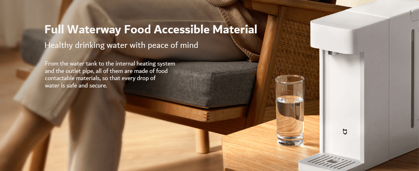 Xiaomi MIJIA Instant Hot Water Dispenser S1 3L Electric Kettle with 3s Fast Heating and Adjustable Temperature