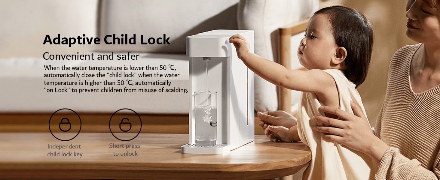 Xiaomi MIJIA Instant Hot Water Dispenser S1 3L Electric Kettle with 3s Fast Heating and Adjustable Temperature