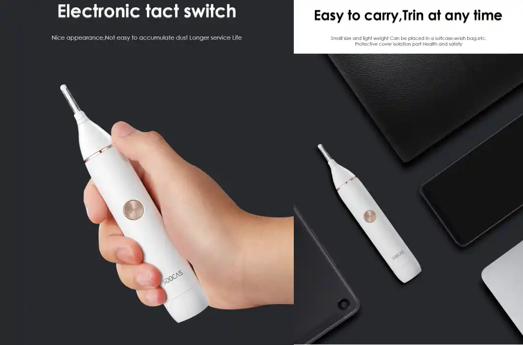 Xiaomi Soocas N1 Nose Hair and Eyebrow Trimmer – Waterproof Portable Grooming Device