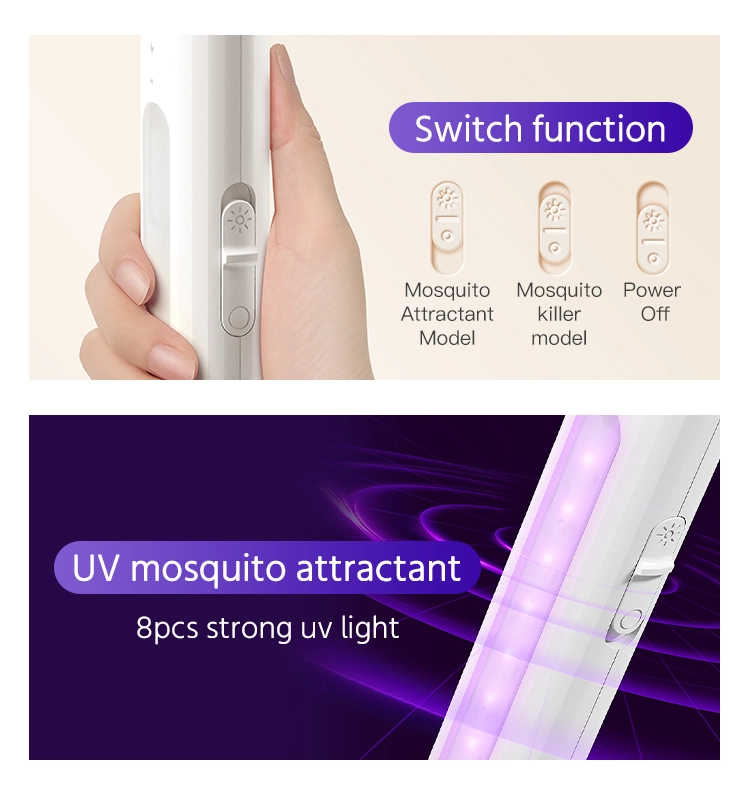 Qualitell Foldable Electric Mosquito Swatter V1 4000V UV light mosquito bat