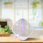 Qualitell Foldable Electric Mosquito Swatter V1 4000V UV light mosquito bat