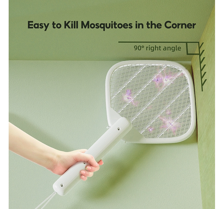 Qualitell Foldable Electric Mosquito Swatter V1 4000V UV light mosquito bat