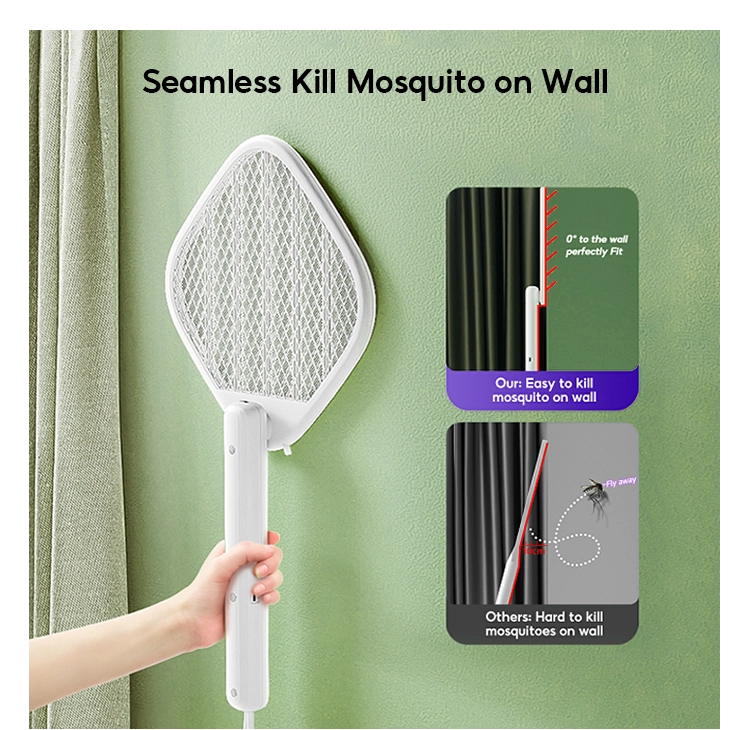 Qualitell Foldable Electric Mosquito Swatter V1 4000V UV light mosquito bat