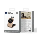 WiWU Wi W038 Triple 3 in 1 Magnetic Wireless Charging Station Fast Charging Dock for iPhone, Apple Watch & AirPods - Image 6