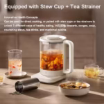 Xiaomi Mijia Multifunctional Health Kettle S2 1.5L 800W electric health pot with glass body and tea strainer