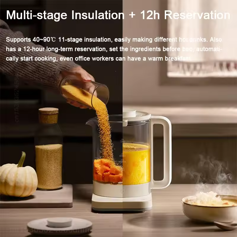 Xiaomi Mijia Multifunctional Health Kettle S2 1.5L 800W electric health pot with glass body and tea strainer