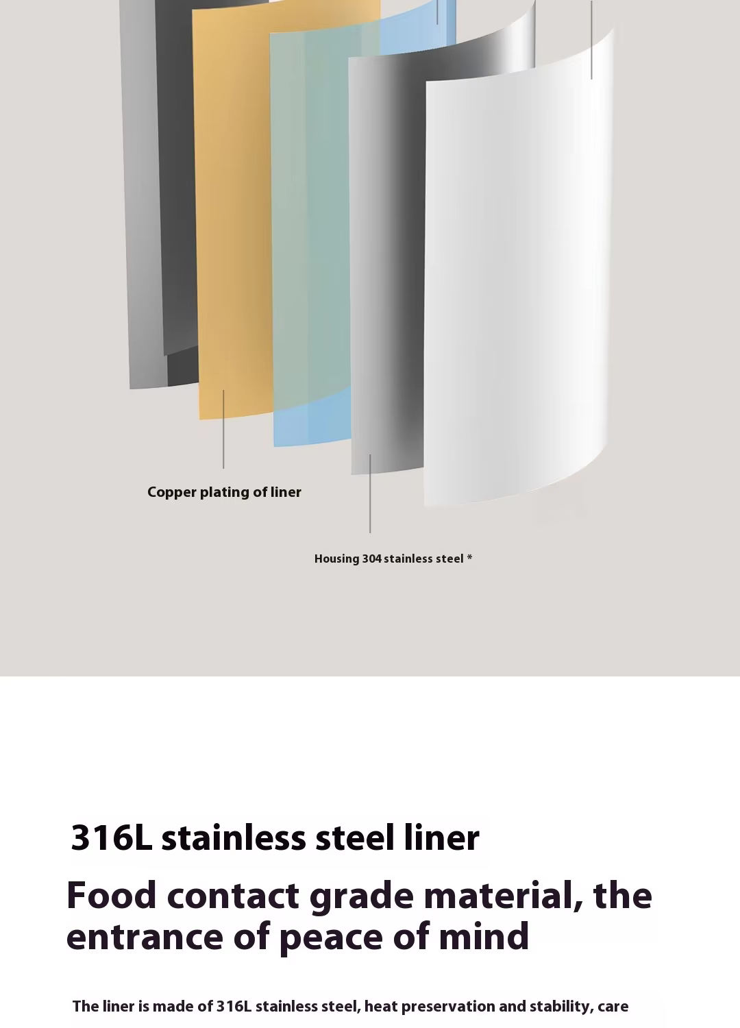 Xiaomi Mijia thermos flask vacuum insulated stainless steel 316L 1.5L 1.8L thermal kettle