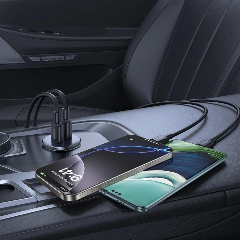 Baseus 30W Car Charger GoTrip Series Dual Output 1xType-c PD 1x USB A
