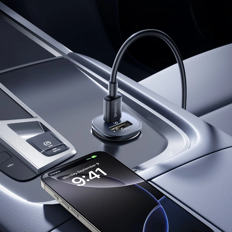 Baseus 30W Car Charger GoTrip Series Dual Output 1xType-c PD 1x USB A