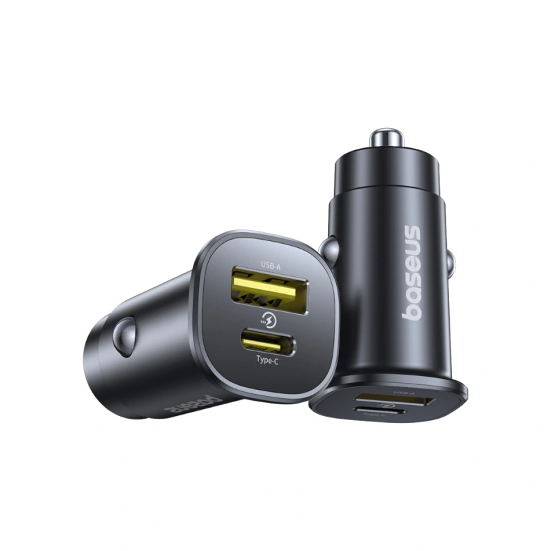 Baseus 30W Car Charger GoTrip Series Dual Output 1xType-c PD 1x USB A