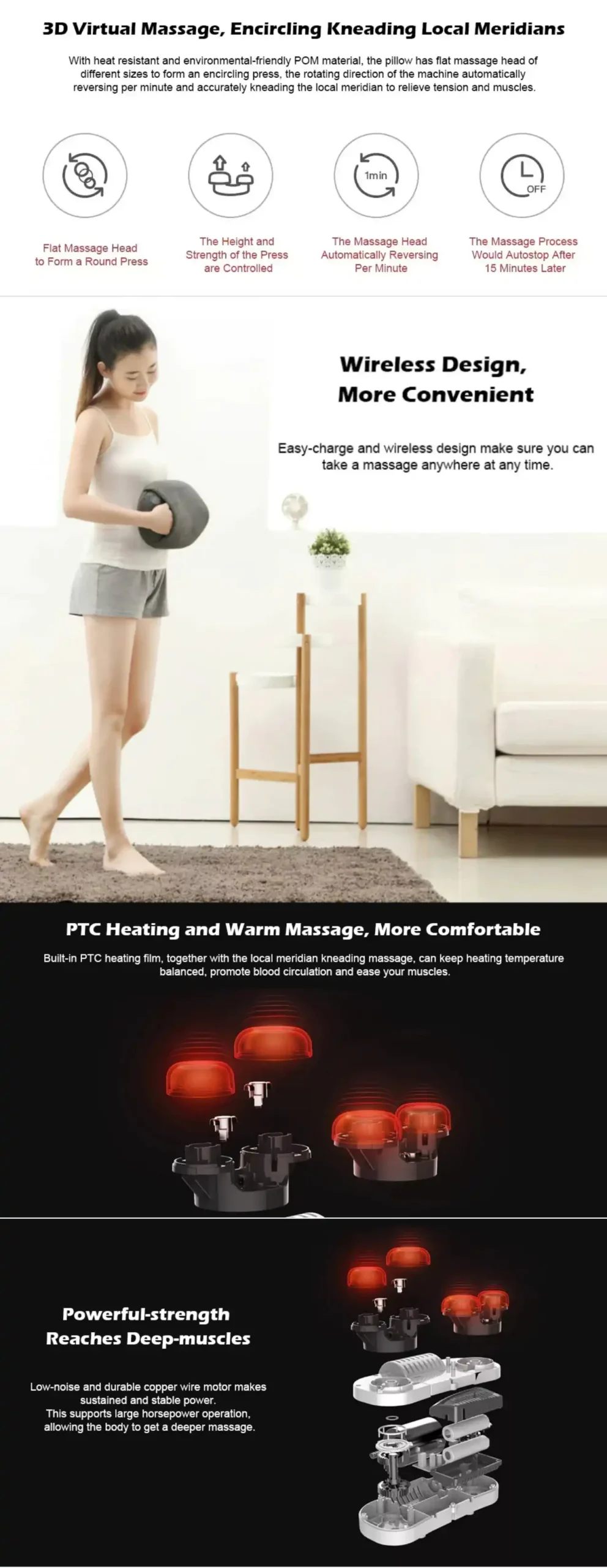 Xiaomi Lefan Kneading Massage Pillow LF-YK006