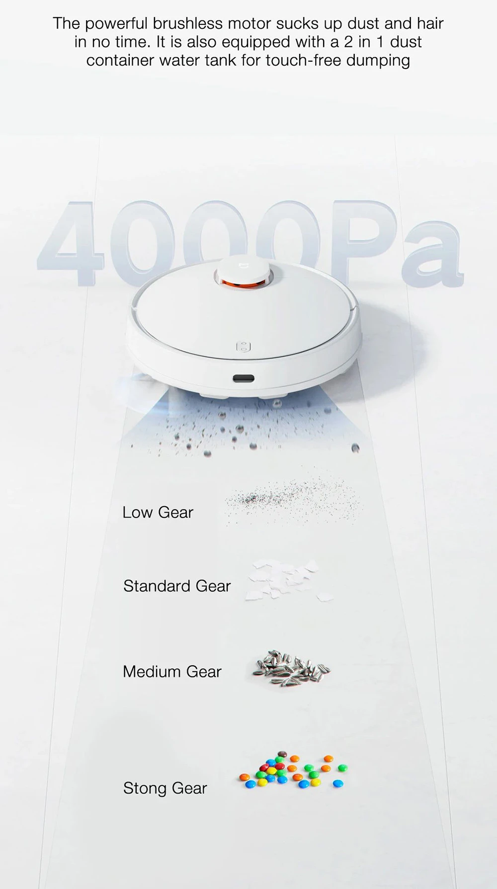 XIAOMI MIJIA Robot Vacuum Mop 3C Enhanced Edition Cyclone Suction