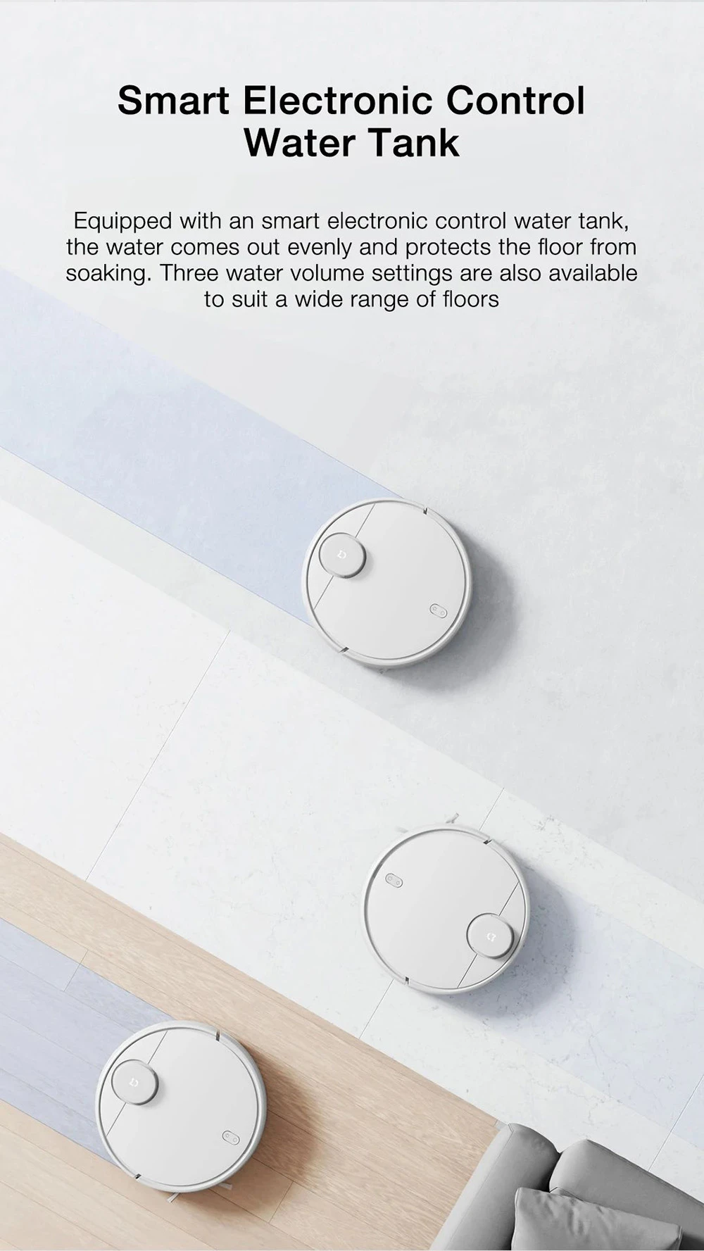 XIAOMI MIJIA Robot Vacuum Mop 3C Enhanced Edition Cyclone Suction