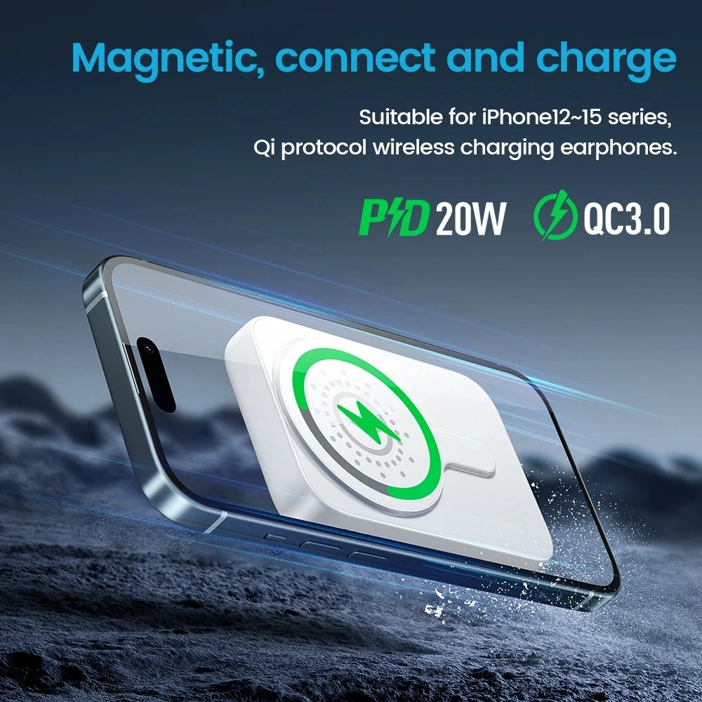 Hoco J117A 10000mAh Magsafe Magnetic Wireless Powerbank