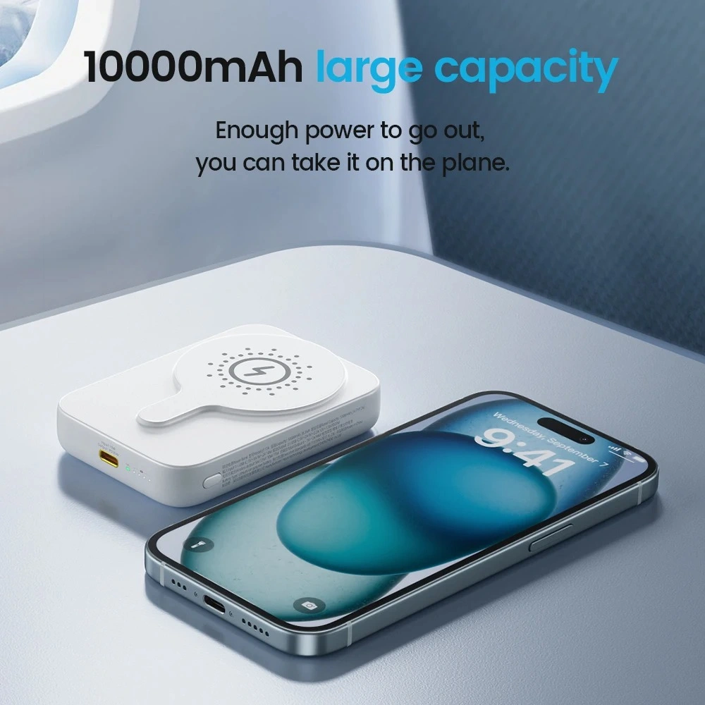 Hoco J117A 10000mAh Magsafe Magnetic Wireless Powerbank