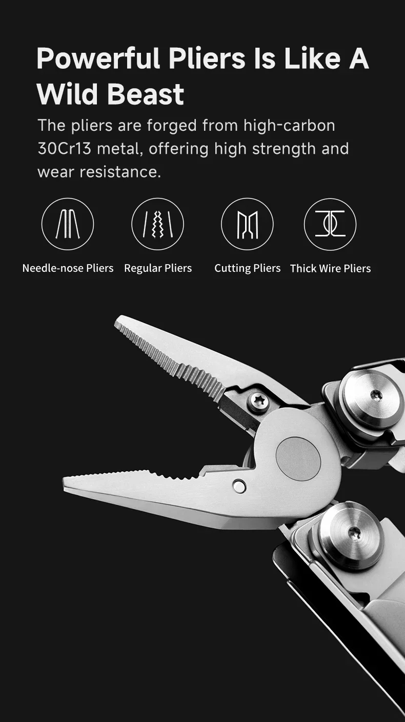 NexTool NE20310 Flagship Max 14 In 1 EDC Multi Tool Pliers Folding Knife