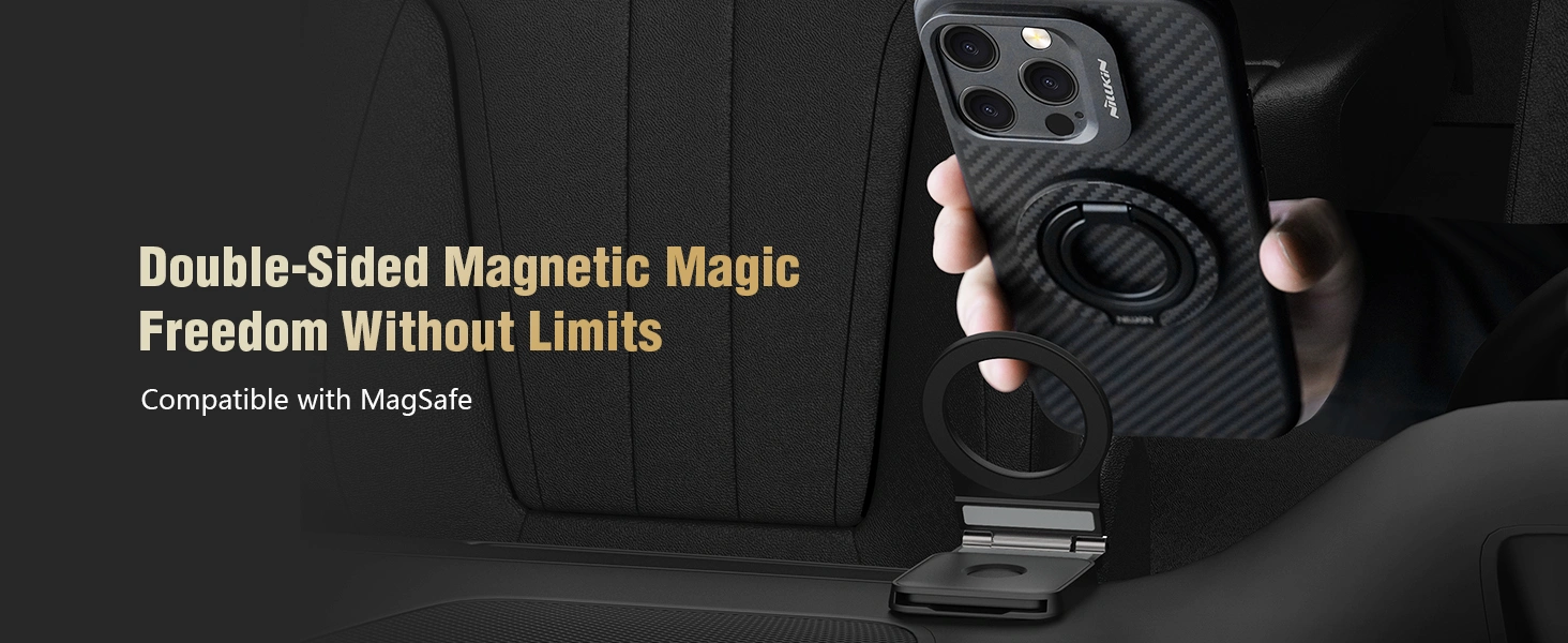 Nillkin FiberSnap Magnetic Ring Stand NKL13 1000g MagSafe 360 degree rotating phone holder