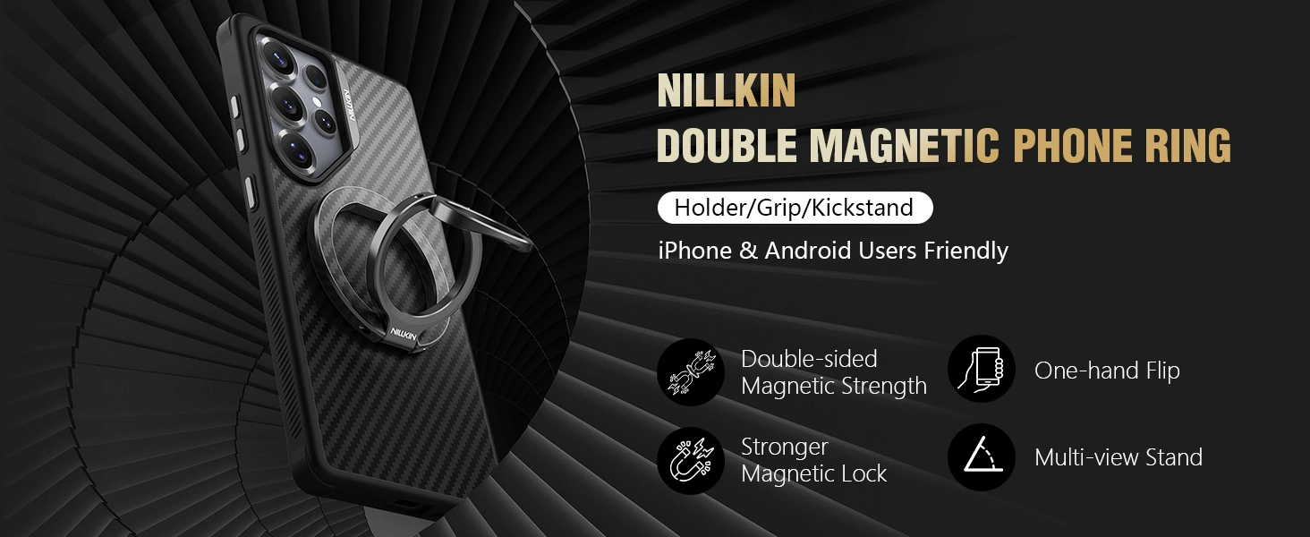 Nillkin FiberSnap Magnetic Ring Stand NKL13 1000g MagSafe 360 degree rotating phone holder