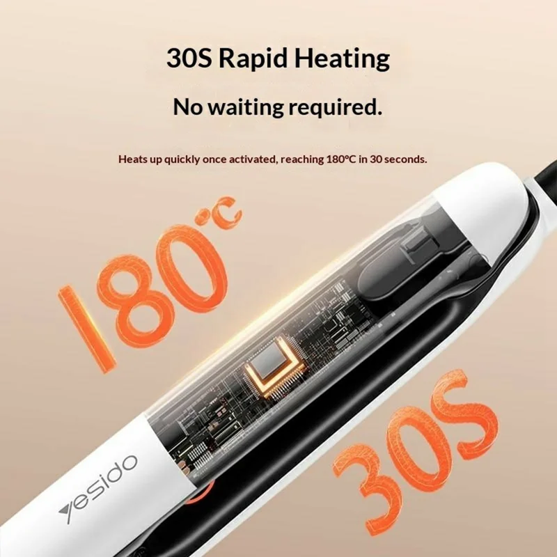 Yesido MG31 Hair Straightener – 230°C Negative Ion Ceramic Fast Heating Hair Styling Iron