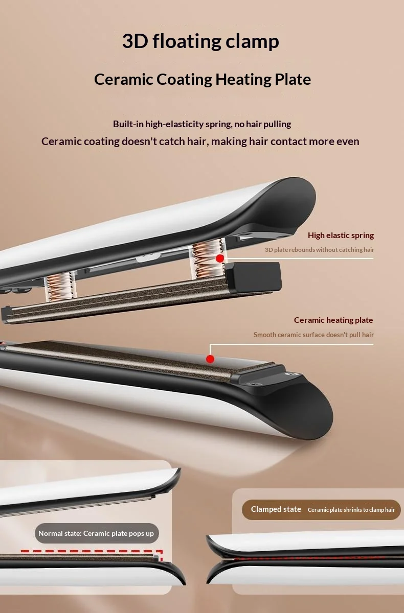 Yesido MG31 Hair Straightener – 230°C Negative Ion Ceramic Fast Heating Hair Styling Iron