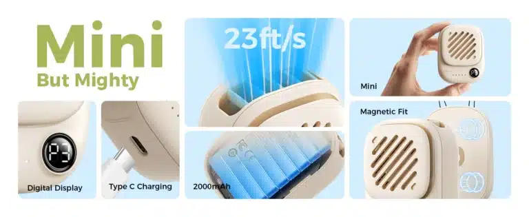 Aecooly Click 01 NK01 Mini Portable Neck Fan