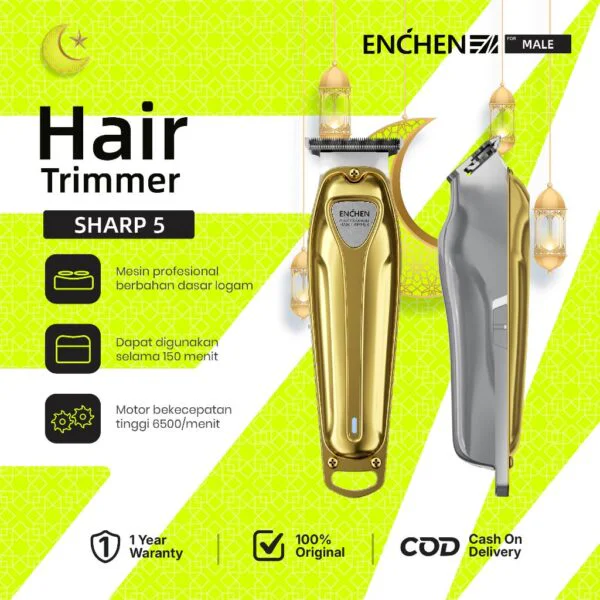 ENCHEN Sharp 5 Hair Clipper 6500RPM 150 Min Runtime