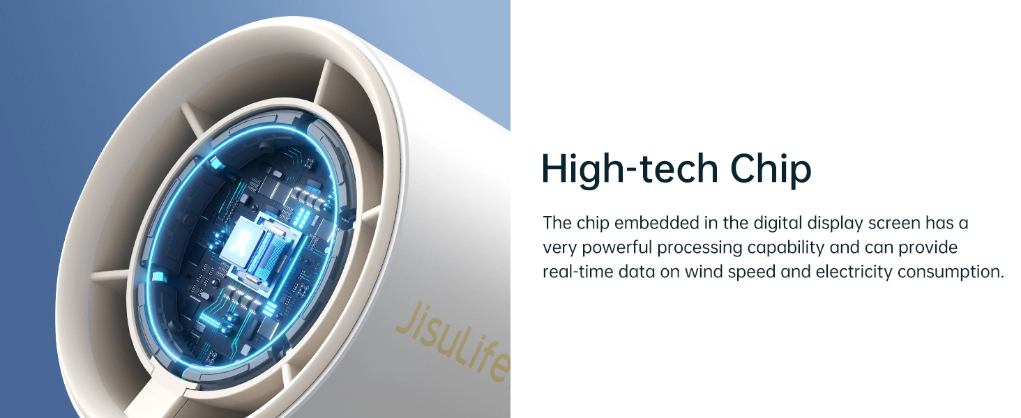 JisuLife Handheld Fan Pro1 | 3600mAh 15000RPM Turbo Cooling