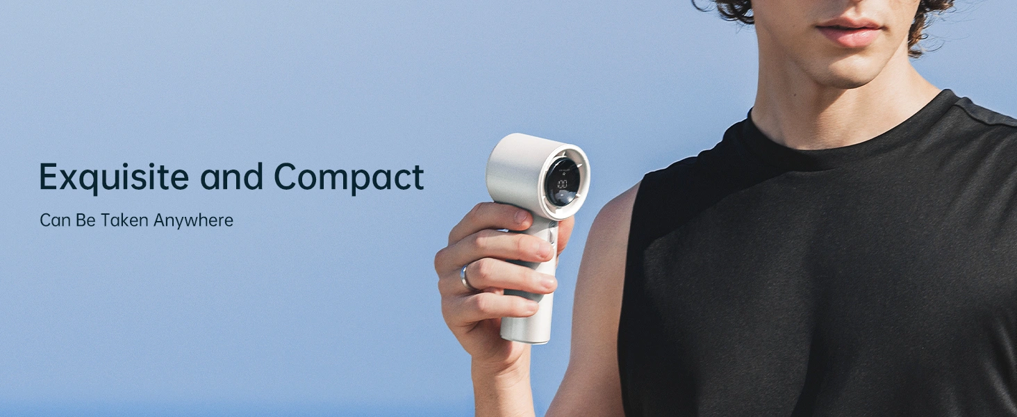 JisuLife Handheld Fan Pro1 | 3600mAh 15000RPM Turbo Cooling