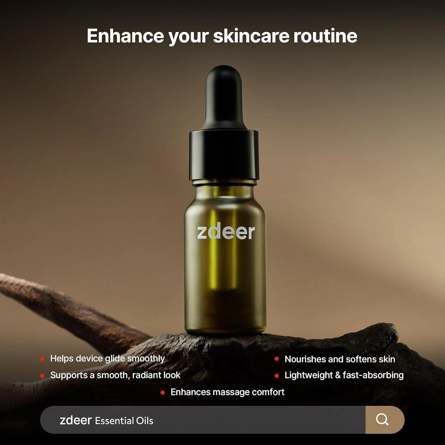 ZDEER LED Red Light Therapy for Face & Neck Massager Facial Care Device – Electric Gua Sha Brass Tool with Heat & Vibration for Firming, Sculpting & Skincare, Red