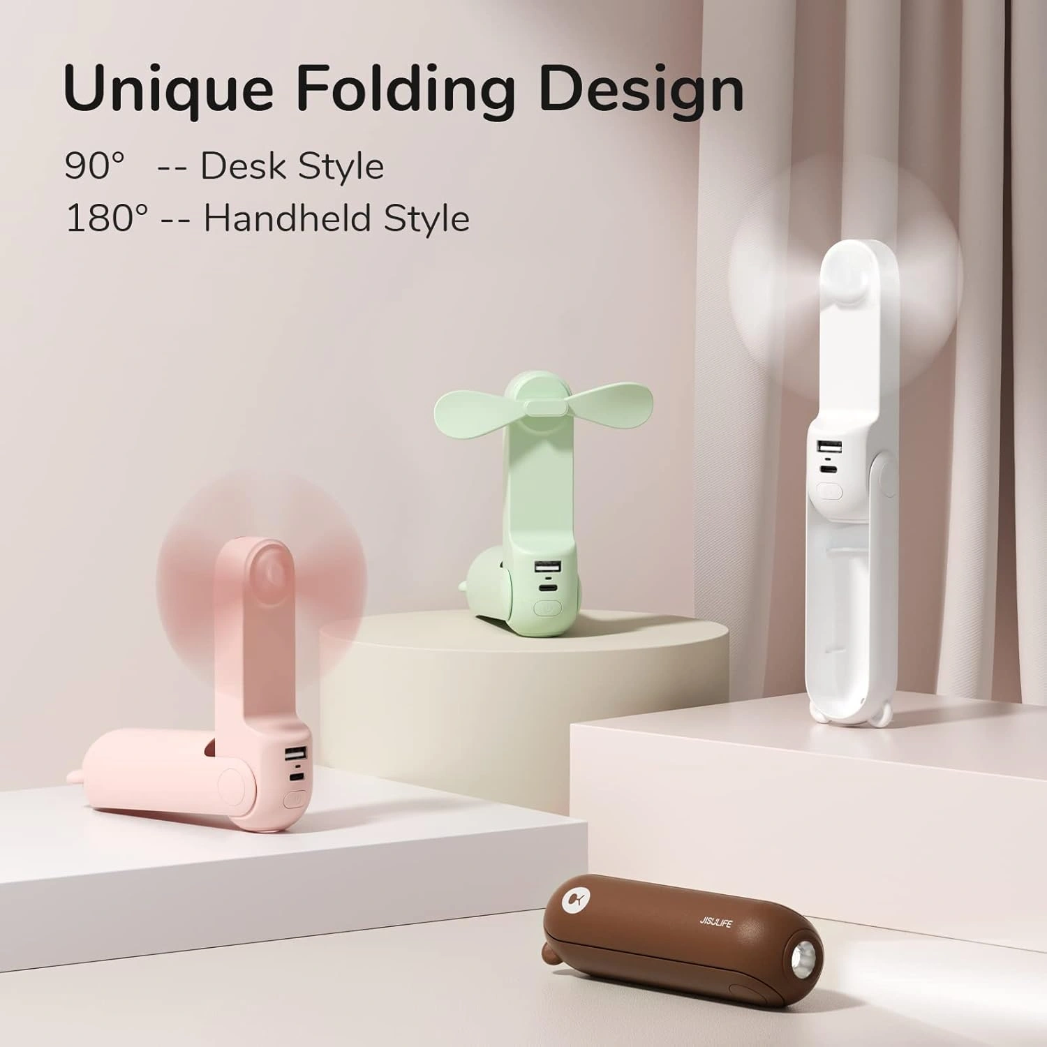 jisulife-f8-mini-foldable-fan-3-in-1-power-bank-flashlight