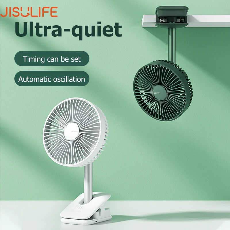 jisulife-fa13r-clip-on-fan-8000mah-auto-oscillating-portable-fan