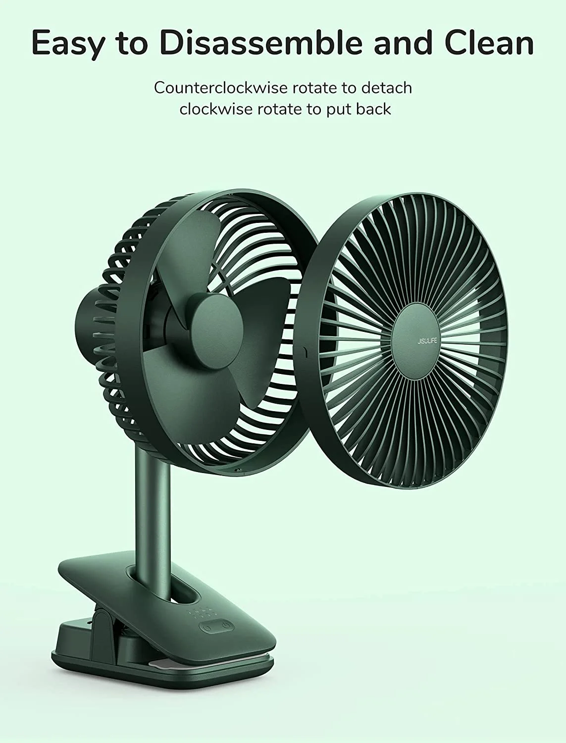 jisulife-fa13r-clip-on-fan-8000mah-auto-oscillating-portable-fan