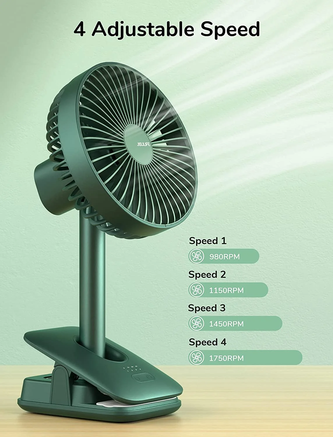 jisulife-fa13r-clip-on-fan-8000mah-auto-oscillating-portable-fan