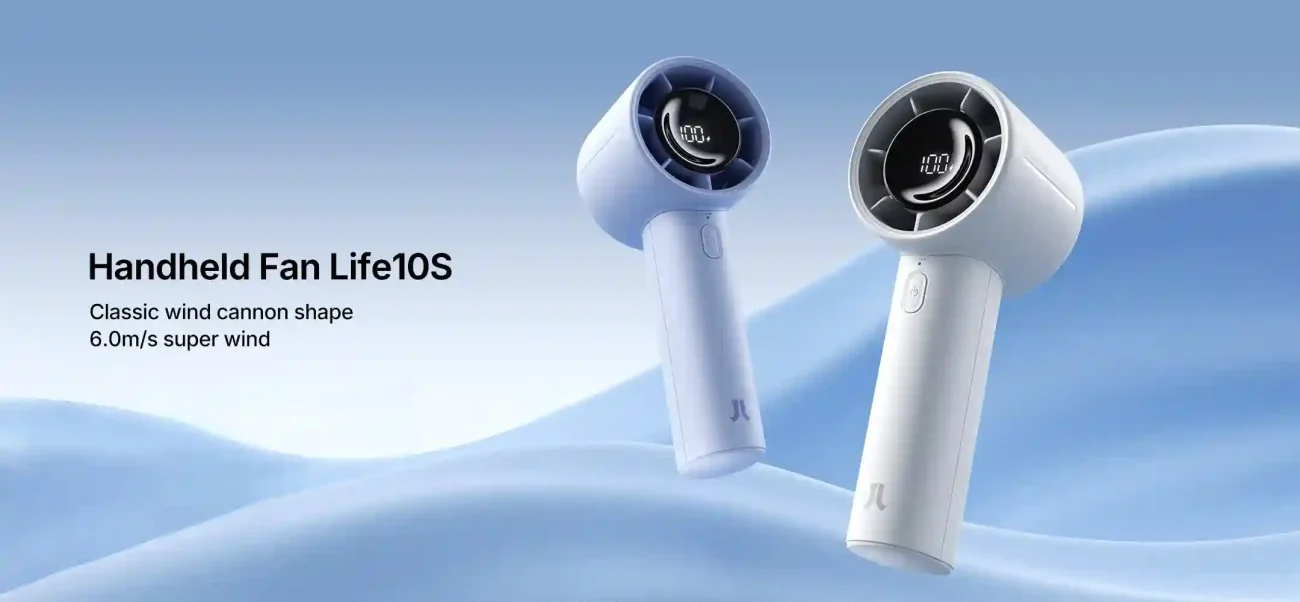 JisuLife Life10S Handheld Fan | 5000mAh 28-Hour Type-C