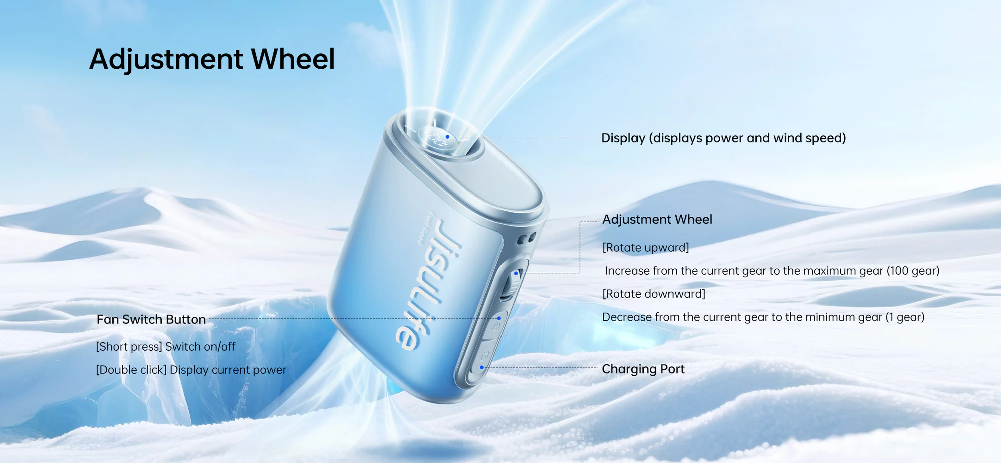 jisulife-life5-3-in-1-neck-fan-100-speed-4500mah-battery