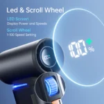 JisuLife Ultra1 Handheld Fan 100 Speed 9000mAh Fast Charging Key Features: 100 adjustable speed levels 9000mAh rechargeable battery 19m/s powerful airflow 18W fast charging support 1–6 hours operating time Quiet operation (50dB) Lightweight and portable design Multifunctional accessories included Built-in LED light